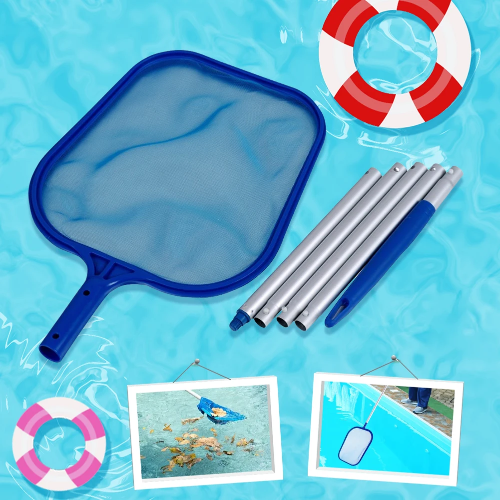 Landing Net Telescopic - Swimming Pool Skimmer Net with 5