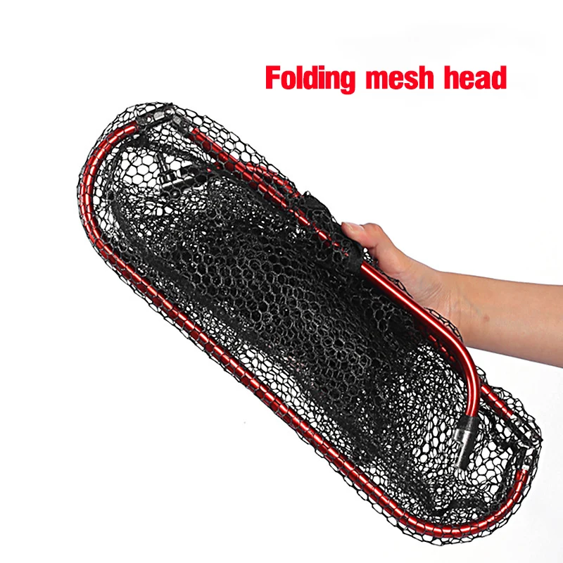 Aluminum Alloy Rubber Coated F - Landing Net Telescopic ulasan dan harga
