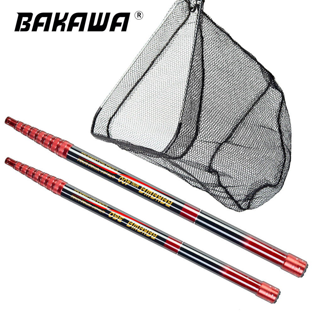 BAKAWA Fishing Net Telescoping - Landing Net Telescopic ulasan dan harga