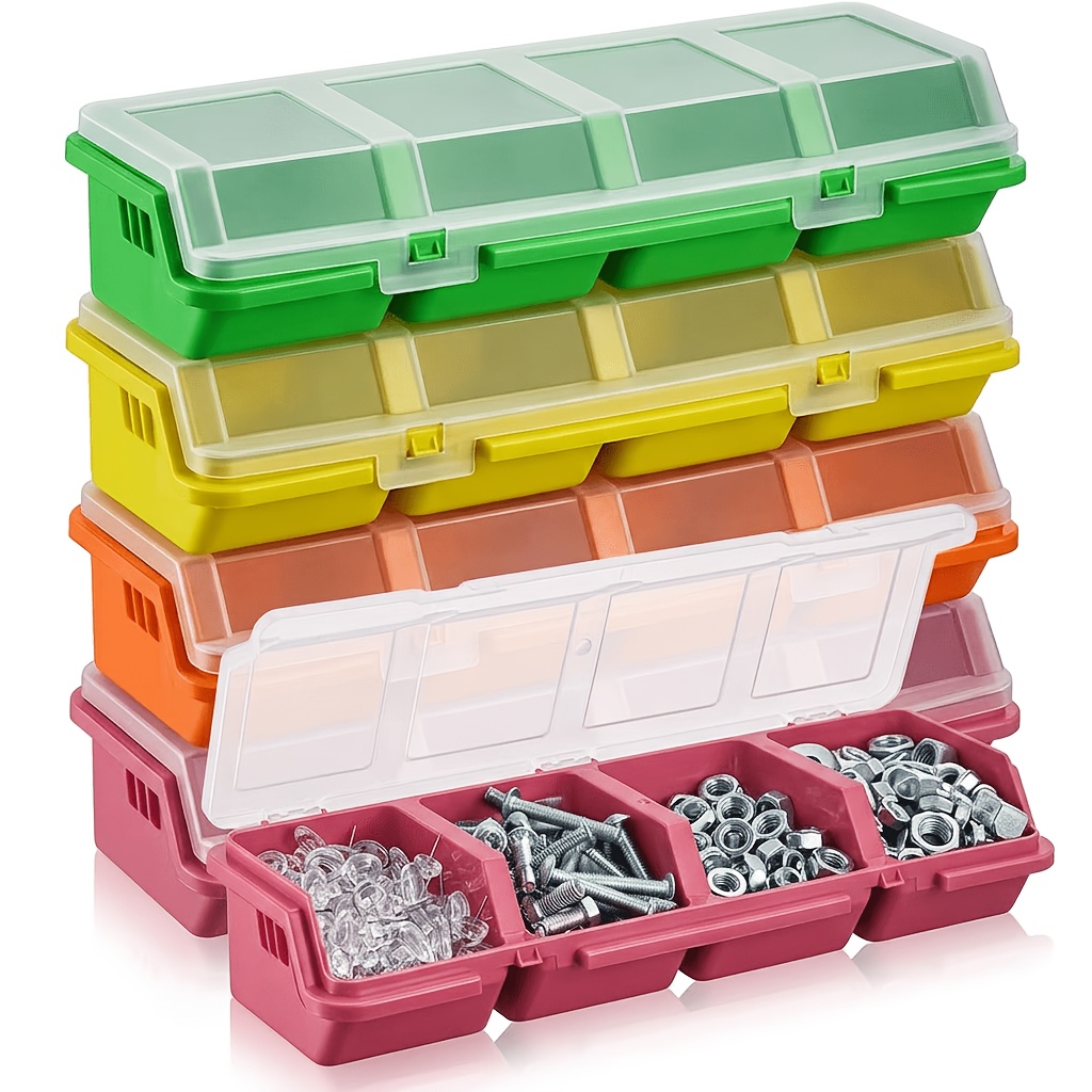2 Pack 4 Compartments Plastic  - Fishing Equipment Storage ulasan dan harga
