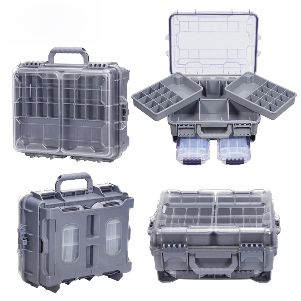 1pc Waterproof Double Layer Po - Fishing Equipment Storage ulasan dan harga