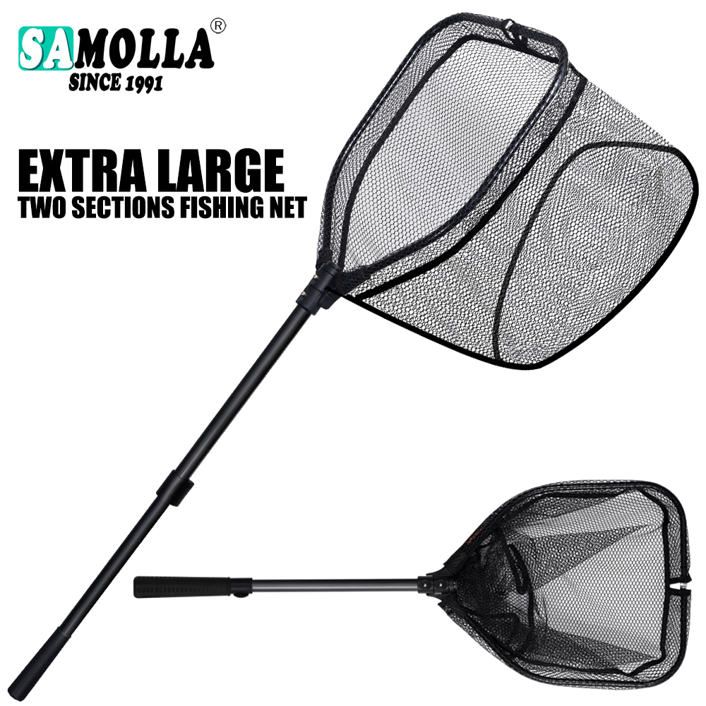 Large Size Aluminum Alloy Fish - Landing Net Telescopic ulasan dan harga