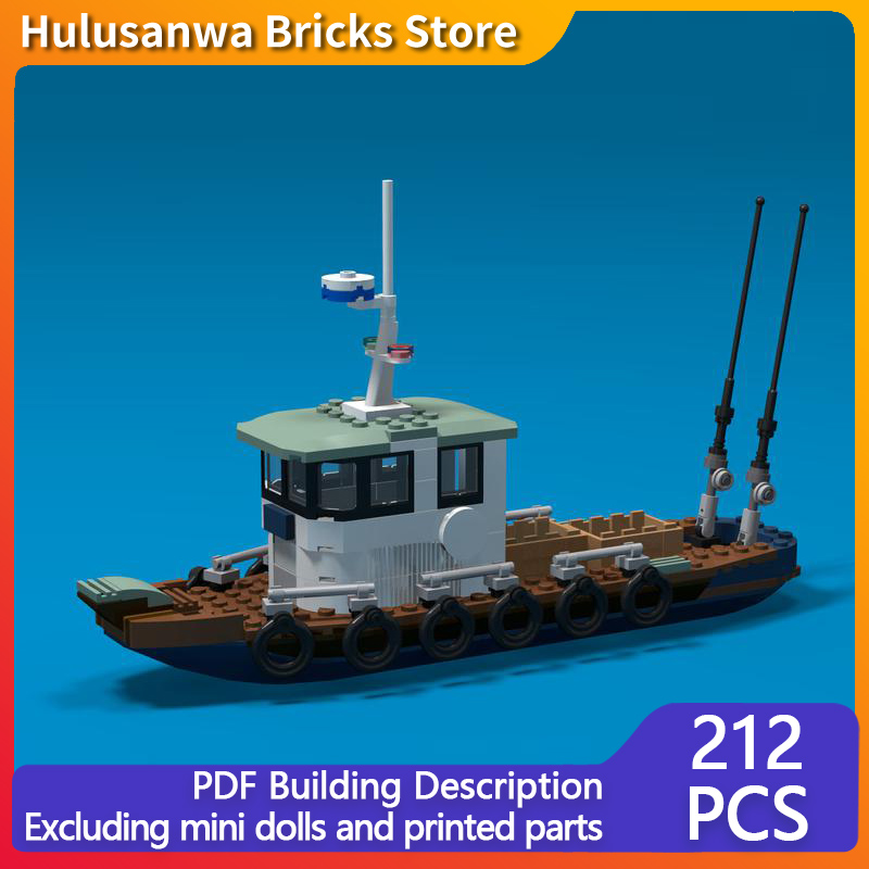 Classic Fishing Boat Model MOC - Fishing Equipment For 6 Year Old ulasan dan harga