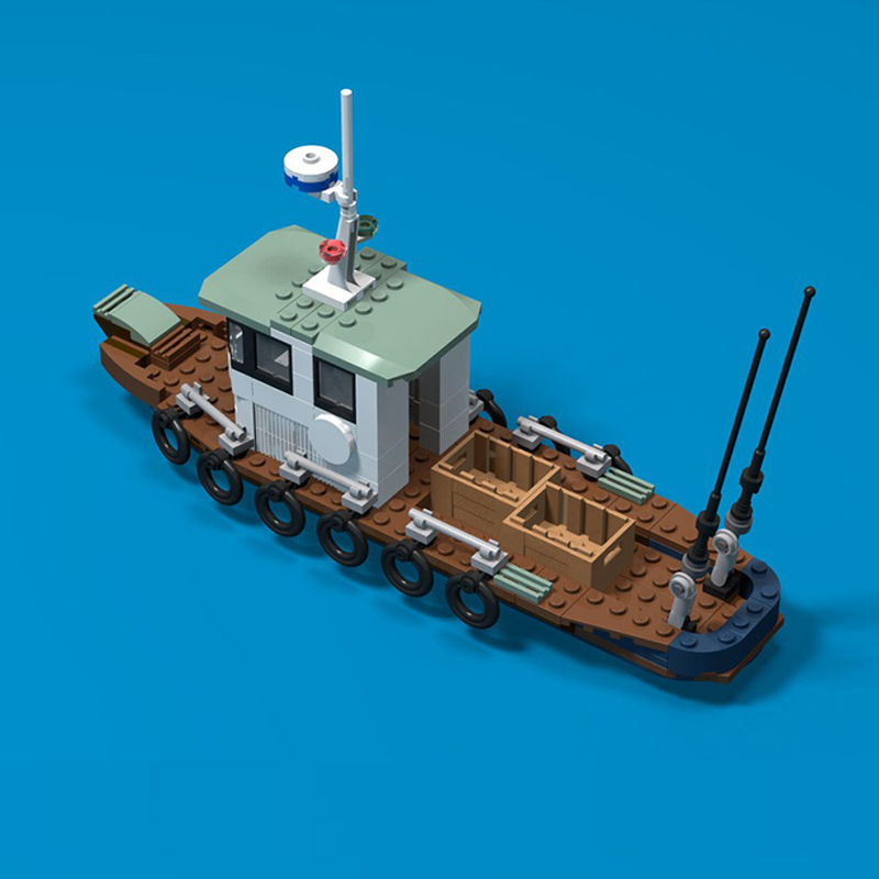 Classic Fishing Boat Model MOC - Fishing Equipment For 6 Year Old ulasan dan harga